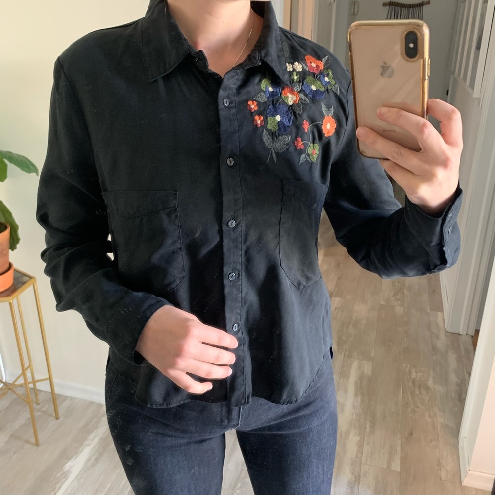 ZARA Embroidered Top